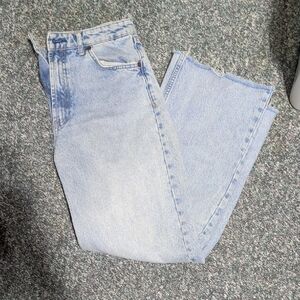 Zara Sky Blue Straight Leg Jeans